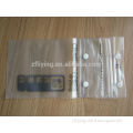 OEM reclosable plastic waterproof bag with button